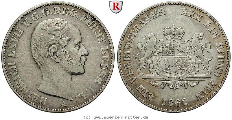 reuss-heinrich-lxvii-vereinstaler/94145.jpg