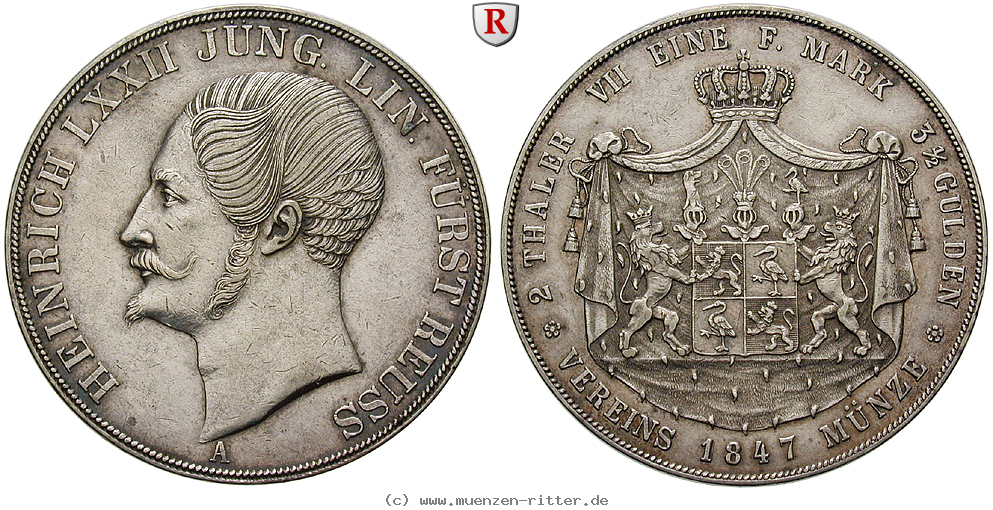 Klicken Sie auf das Bild um es auf Ihrem Rechner zu speichern reuss-heinrich-lxxii-doppeltaler/85147.jpg