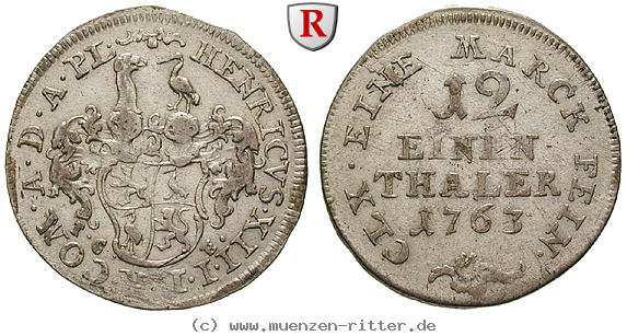 Klicken Sie auf das Bild um es auf Ihrem Rechner zu speichern reuss-heinrich-xii-1-12-taler/31537.jpg