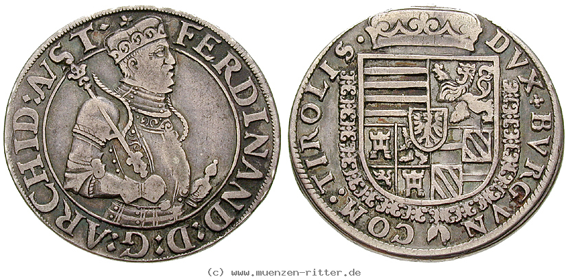 Klicken Sie auf das Bild um es auf Ihrem Rechner zu speichern roemisch-deutsches-reich-erzherzog-ferdinand-1-2-taler/15807.jpg