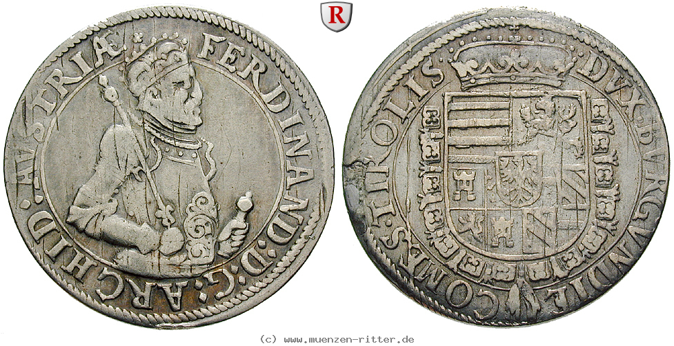 Klicken Sie auf das Bild um es auf Ihrem Rechner zu speichern roemisch-deutsches-reich-erzherzog-ferdinand-taler/73649.jpg