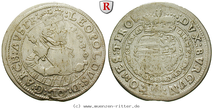 Klicken Sie auf das Bild um es auf Ihrem Rechner zu speichern roemisch-deutsches-reich-erzherzog-leopold-v-10-kreuzer/49765.jpg