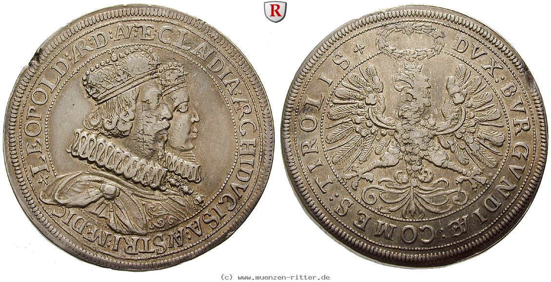Klicken Sie auf das Bild um es auf Ihrem Rechner zu speichern roemisch-deutsches-reich-erzherzog-leopold-v-doppeltaler/36052.jpg
