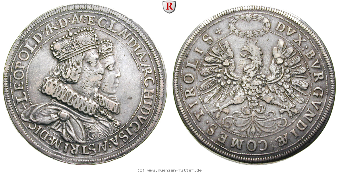 Klicken Sie auf das Bild um es auf Ihrem Rechner zu speichern roemisch-deutsches-reich-erzherzog-leopold-v-doppeltaler/86041.jpg