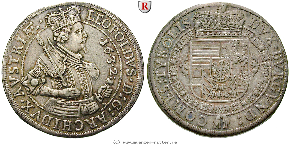 Klicken Sie auf das Bild um es auf Ihrem Rechner zu speichern roemisch-deutsches-reich-erzherzog-leopold-v-reichstaler/93054.jpg