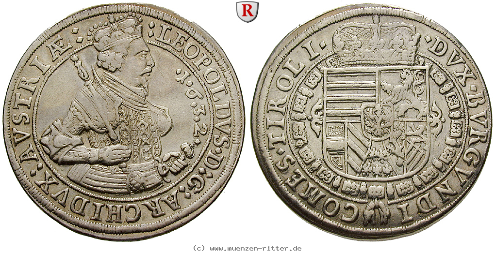 Klicken Sie auf das Bild um es auf Ihrem Rechner zu speichern roemisch-deutsches-reich-erzherzog-leopold-v-taler/54668.jpg
