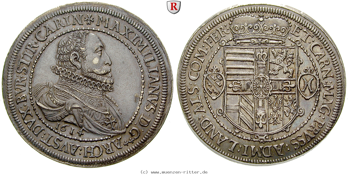 Klicken Sie auf das Bild um es auf Ihrem Rechner zu speichern roemisch-deutsches-reich-erzherzog-maximilian-doppelter-reichstaler/27199.jpg