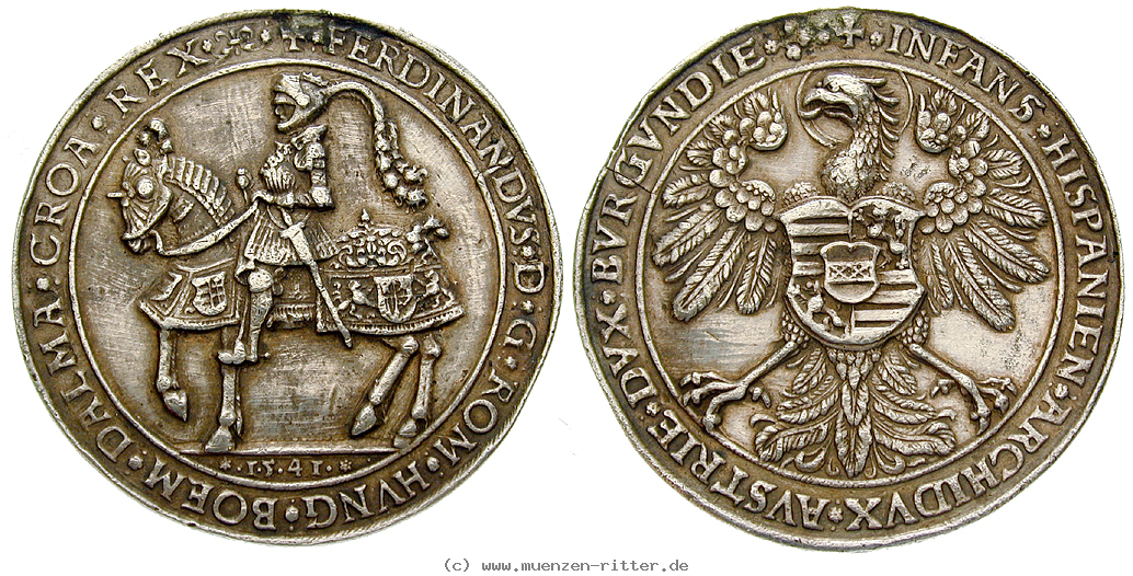 Klicken Sie auf das Bild um es auf Ihrem Rechner zu speichern roemisch-deutsches-reich-ferdinand-i-1-1-2-schautaler/51381.jpg