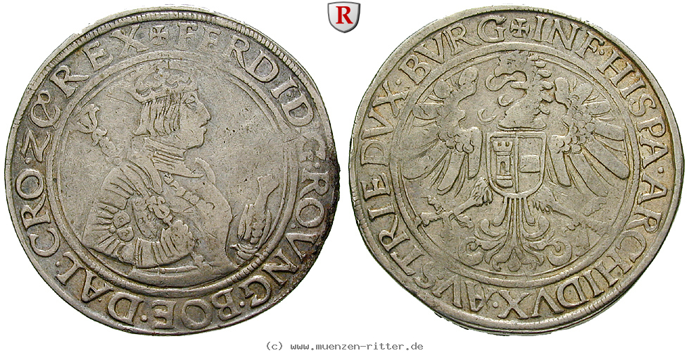 Klicken Sie auf das Bild um es auf Ihrem Rechner zu speichern roemisch-deutsches-reich-ferdinand-i-taler/72371.jpg