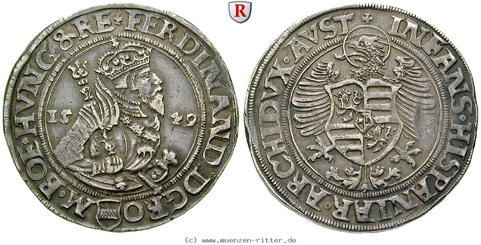 Klicken Sie auf das Bild um es auf Ihrem Rechner zu speichern roemisch-deutsches-reich-ferdinand-i-taler/75647.jpg