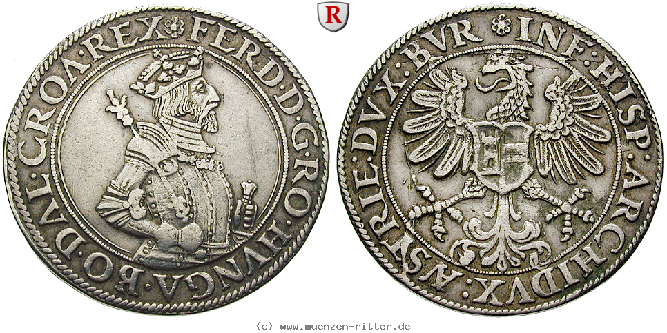 Klicken Sie auf das Bild um es auf Ihrem Rechner zu speichern roemisch-deutsches-reich-ferdinand-i-taler/78798.jpg