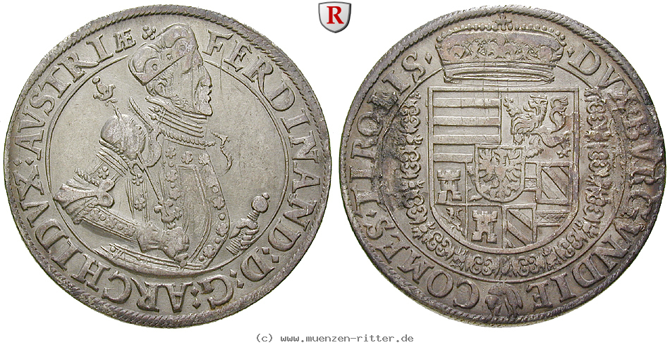 Klicken Sie auf das Bild um es auf Ihrem Rechner zu speichern roemisch-deutsches-reich-ferdinand-ii--als-erzherzog-reichstaler/84043.jpg