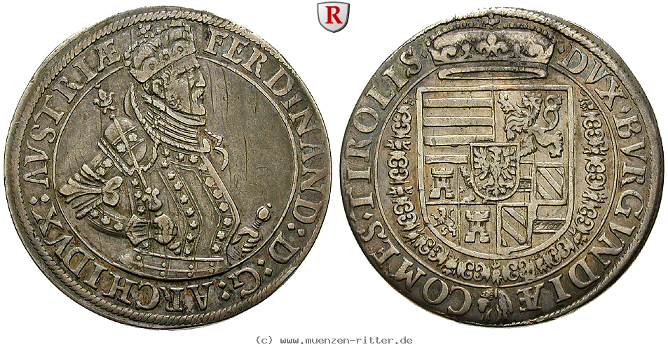 Klicken Sie auf das Bild um es auf Ihrem Rechner zu speichern roemisch-deutsches-reich-ferdinand-ii--als-erzherzog-reichstaler/98401.jpg