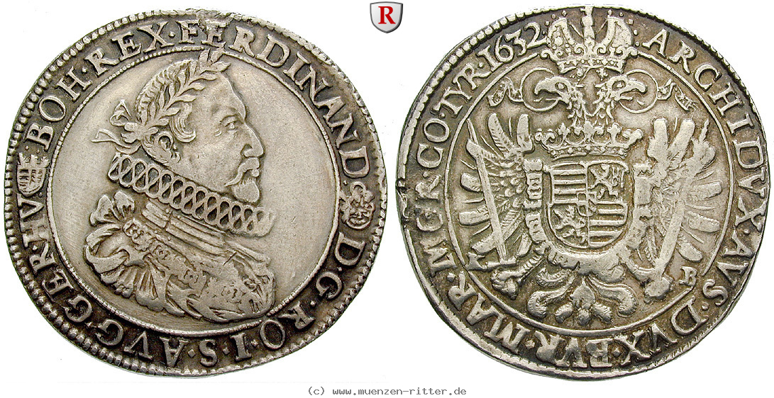 Klicken Sie auf das Bild um es auf Ihrem Rechner zu speichern roemisch-deutsches-reich-ferdinand-ii-taler/51477.jpg
