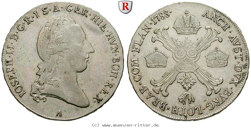 Klicken Sie auf das Bild um es auf Ihrem Rechner zu speichern roemisch-deutsches-reich-joseph-ii-1-2-kronentaler/34029.jpg
