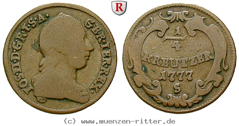 Klicken Sie auf das Bild um es auf Ihrem Rechner zu speichern roemisch-deutsches-reich-joseph-ii-1-4-kreuzer/34330.jpg