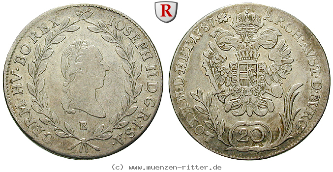 Klicken Sie auf das Bild um es auf Ihrem Rechner zu speichern roemisch-deutsches-reich-joseph-ii-20-kreuzer/70363.jpg