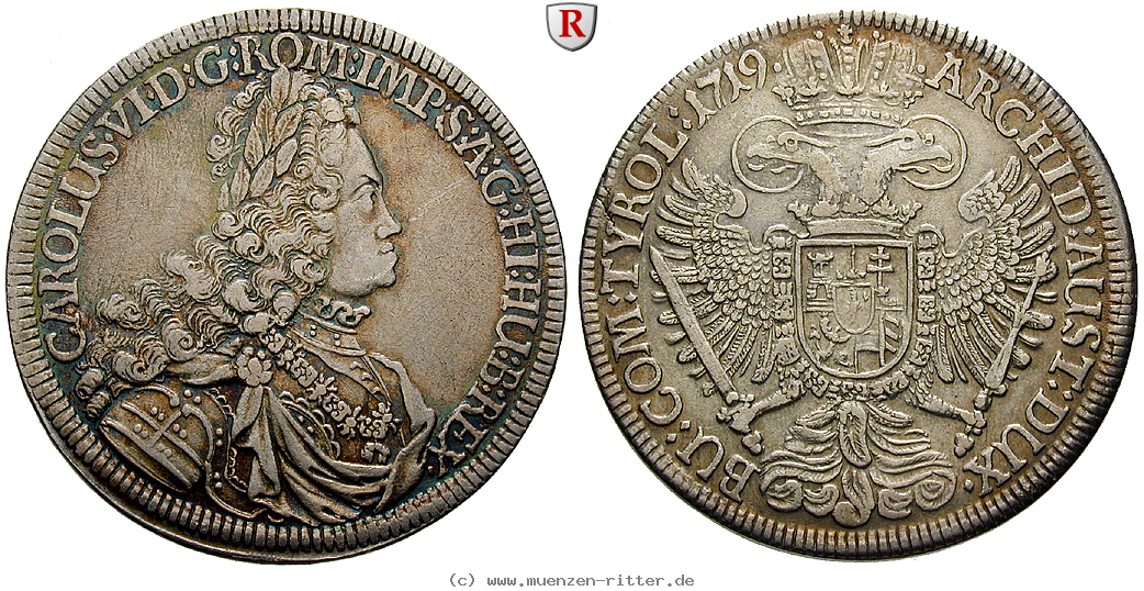 Klicken Sie auf das Bild um es auf Ihrem Rechner zu speichern roemisch-deutsches-reich-karl-vi-taler/61568.jpg
