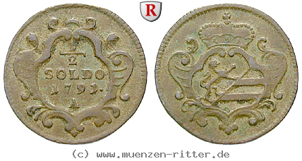Klicken Sie auf das Bild um es auf Ihrem Rechner zu speichern roemisch-deutsches-reich-leopold-ii-1-2-soldo/34354.jpg