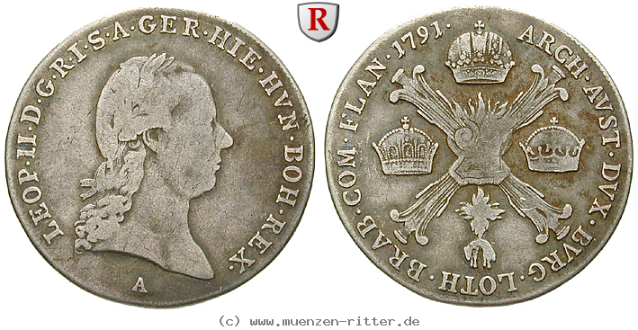 Klicken Sie auf das Bild um es auf Ihrem Rechner zu speichern roemisch-deutsches-reich-leopold-ii-1-4-kronentaler/61086.jpg