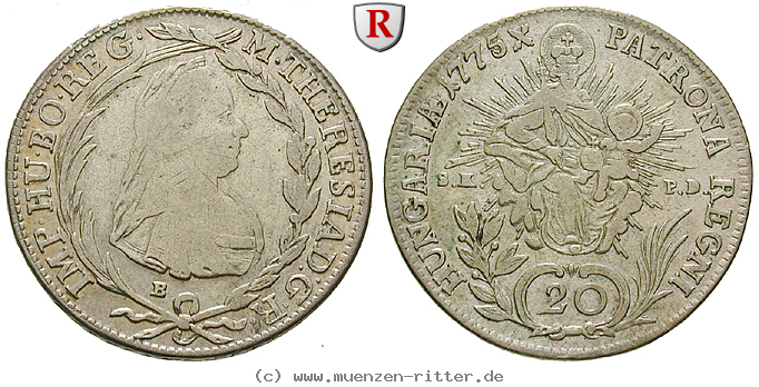 Klicken Sie auf das Bild um es auf Ihrem Rechner zu speichern roemisch-deutsches-reich-maria-theresia-20-kreuzer/46341.jpg