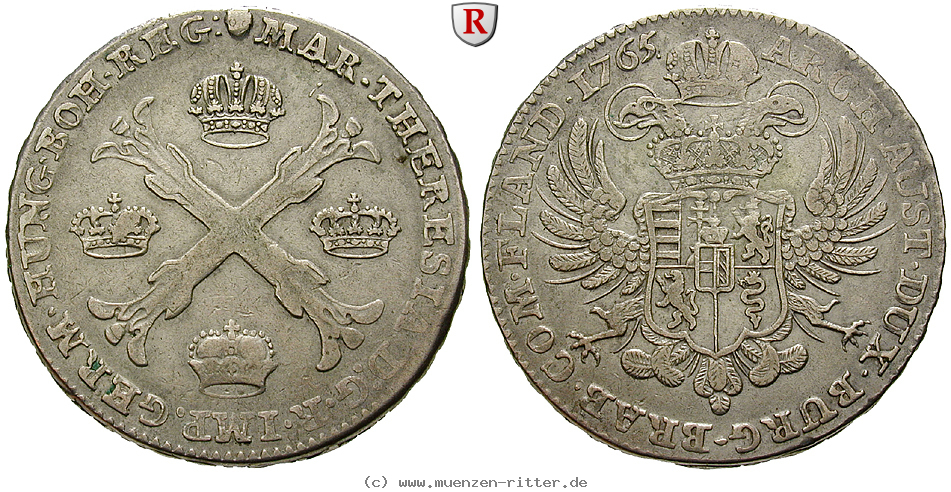 Klicken Sie auf das Bild um es auf Ihrem Rechner zu speichern roemisch-deutsches-reich-maria-theresia-kronentaler/100628.jpg