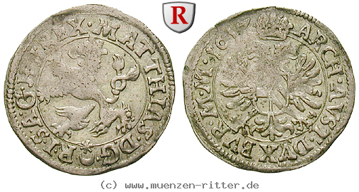 Klicken Sie auf das Bild um es auf Ihrem Rechner zu speichern roemisch-deutsches-reich-matthias-ii-weissgroschen/34282.jpg