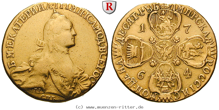 Klicken Sie auf das Bild um es auf Ihrem Rechner zu speichern russland-katharina-ii-10-rubel/61541.jpg