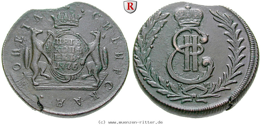 Klicken Sie auf das Bild um es auf Ihrem Rechner zu speichern russland-katharina-ii-5-kopeken/20714.jpg