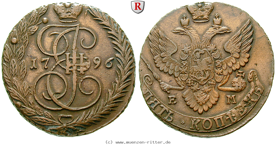 Klicken Sie auf das Bild um es auf Ihrem Rechner zu speichern russland-katharina-ii-5-kopeken/80015.jpg