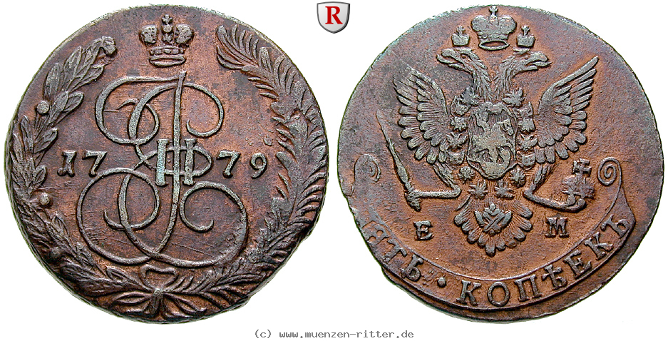 Klicken Sie auf das Bild um es auf Ihrem Rechner zu speichern russland-katharina-ii-5-kopeken/80016.jpg
