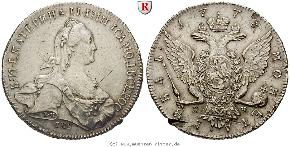 Klicken Sie auf das Bild um es auf Ihrem Rechner zu speichern russland-katharina-ii-rubel/72976.jpg