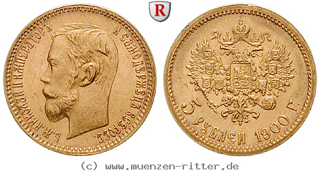 Klicken Sie auf das Bild um es auf Ihrem Rechner zu speichern russland-nikolaus-ii-5-rubel/86568.jpg
