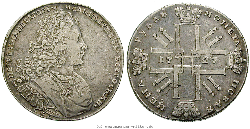 Klicken Sie auf das Bild um es auf Ihrem Rechner zu speichern russland-peter-ii-rubel/32785.jpg