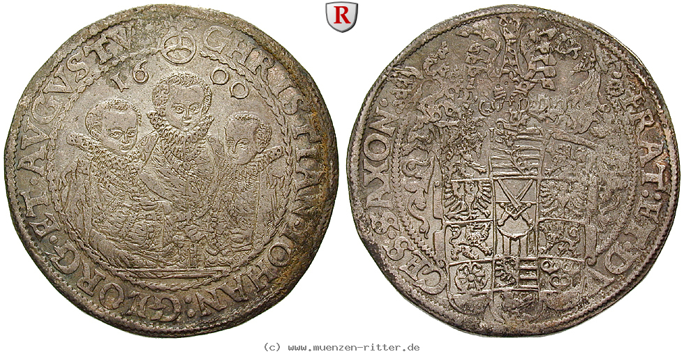 Klicken Sie auf das Bild um es auf Ihrem Rechner zu speichern sachsen-christian-ii--johann-georg-august-unter-vormundschaft-reichstaler/36018.jpg