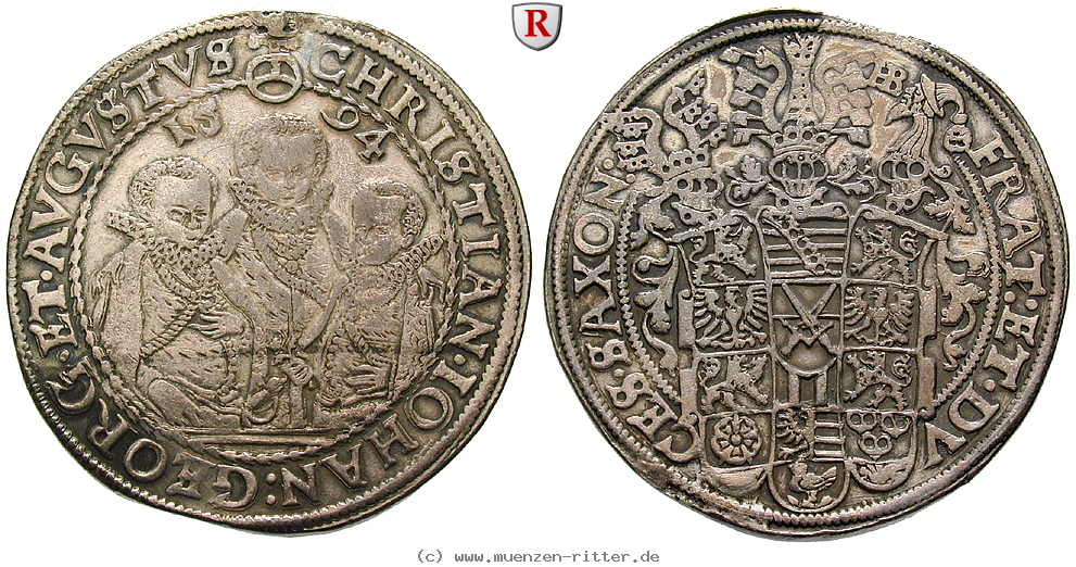 Klicken Sie auf das Bild um es auf Ihrem Rechner zu speichern sachsen-christian-ii--johann-georg-august-unter-vormundschaft-reichstaler/36019.jpg