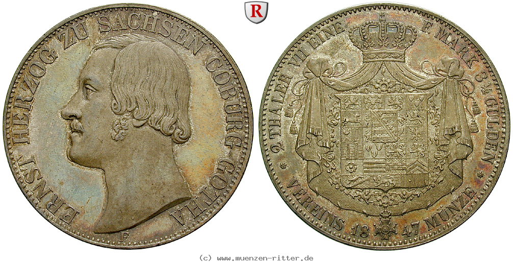 Klicken Sie auf das Bild um es auf Ihrem Rechner zu speichern sachsen-ernst-ii-vereinsdoppeltaler/92467.jpg