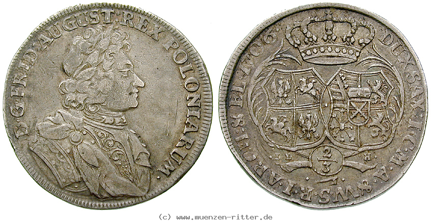 Klicken Sie auf das Bild um es auf Ihrem Rechner zu speichern sachsen-friedrich-august-i-2-3-taler/69402.jpg