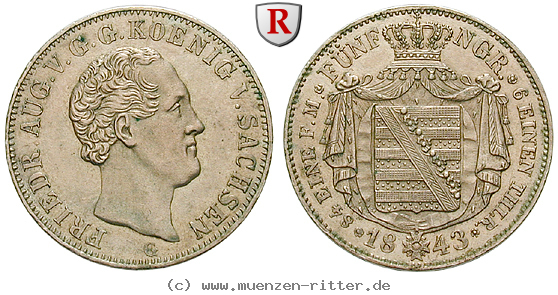 Klicken Sie auf das Bild um es auf Ihrem Rechner zu speichern sachsen-friedrich-august-ii-1-6-taler/69387.jpg