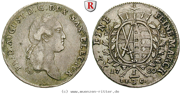 Klicken Sie auf das Bild um es auf Ihrem Rechner zu speichern sachsen-friedrich-august-iii-1-3-taler/75655.jpg
