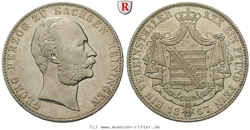 Klicken Sie auf das Bild um es auf Ihrem Rechner zu speichern sachsen-georg-ii-vereinstaler/93116.jpg