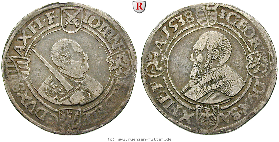 Klicken Sie auf das Bild um es auf Ihrem Rechner zu speichern sachsen-johann-friedrich-und-georg-taler/69349.jpg