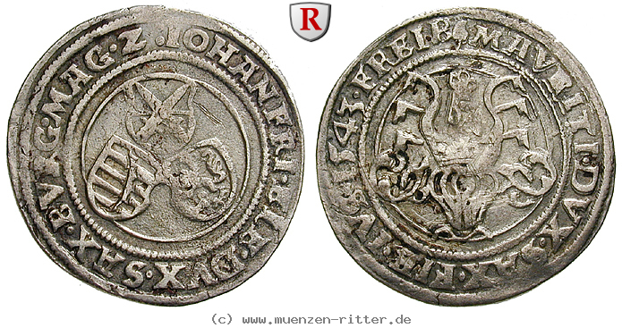 Klicken Sie auf das Bild um es auf Ihrem Rechner zu speichern sachsen-johann-friedrich-und-moritz-1-4-taler/86005.jpg