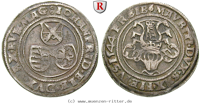 Klicken Sie auf das Bild um es auf Ihrem Rechner zu speichern sachsen-johann-friedrich-und-moritz-1-4-taler/86006.jpg