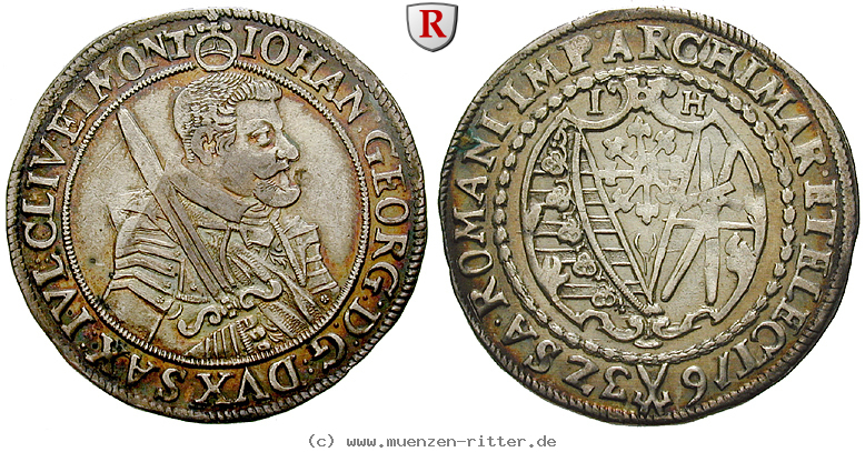 Klicken Sie auf das Bild um es auf Ihrem Rechner zu speichern sachsen-johann-georg-i-1-4-reichstaler/96978.jpg