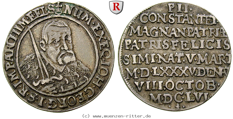 Klicken Sie auf das Bild um es auf Ihrem Rechner zu speichern sachsen-johann-georg-i-1-4-taler/75551.jpg