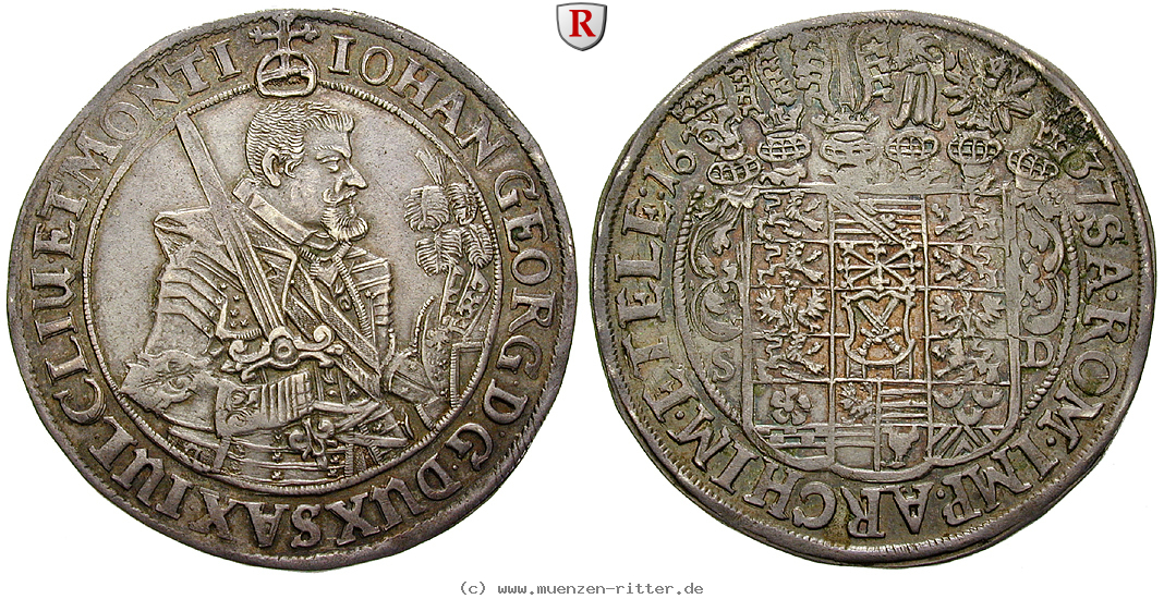 Klicken Sie auf das Bild um es auf Ihrem Rechner zu speichern sachsen-johann-georg-i-reichstaler/95299.jpg