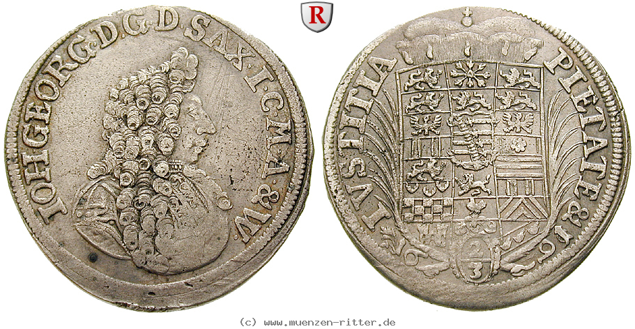 Klicken Sie auf das Bild um es auf Ihrem Rechner zu speichern sachsen-johann-georg-ii-2-3-taler/53700.jpg