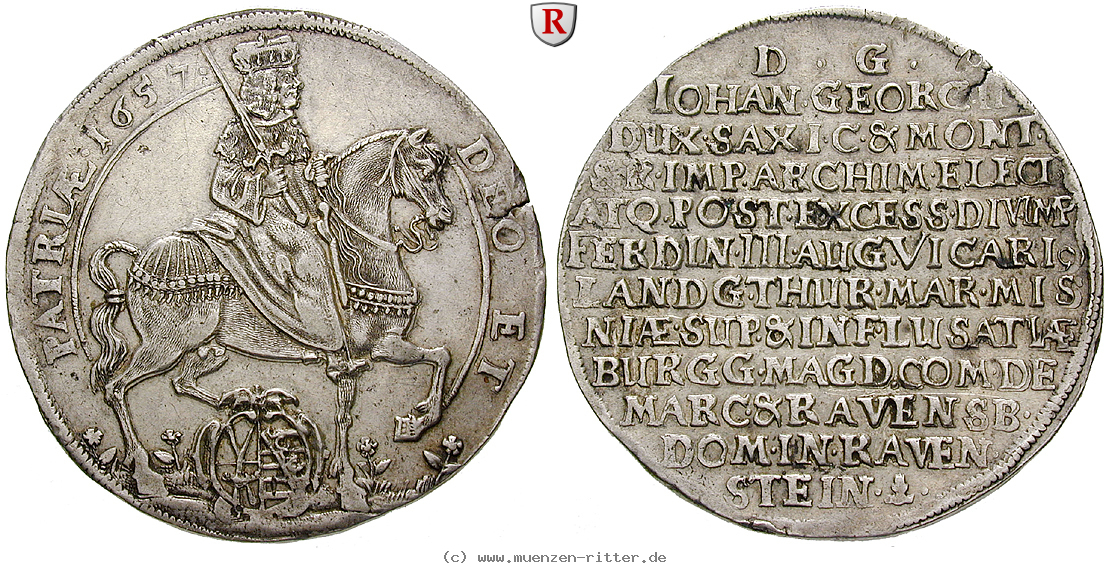 Klicken Sie auf das Bild um es auf Ihrem Rechner zu speichern sachsen-johann-georg-ii-taler/72391.jpg
