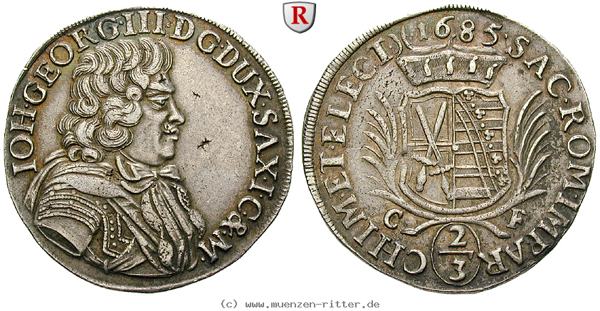 Klicken Sie auf das Bild um es auf Ihrem Rechner zu speichern sachsen-johann-georg-iii-2-3-taler/69371.jpg